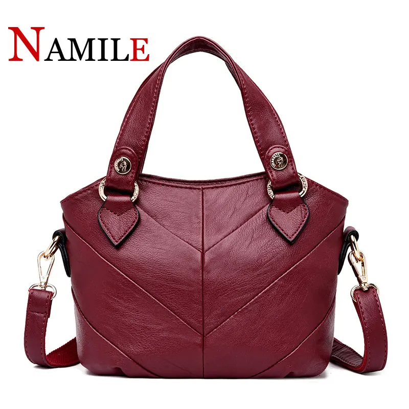 

Light luxury fashion glossy stripe accessories gorgeous comfortable soft ladies shoulder diagonal package