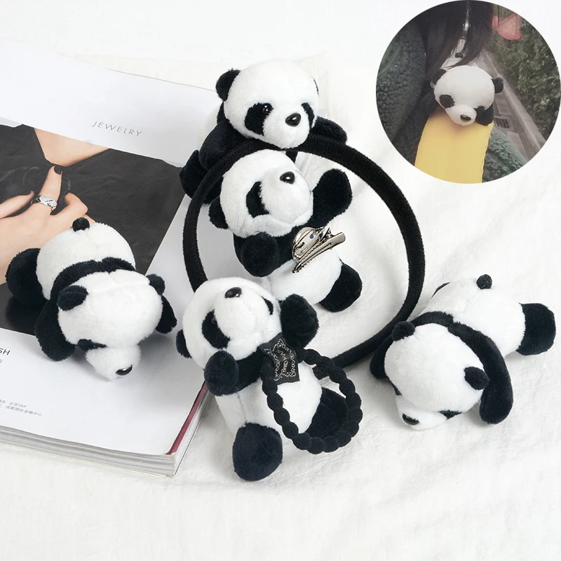 

Cute Panda Baby Hair Jewelry Hairy Bear baby Hair clips Hair pin Hairbands Head rope Kawaii Animal Headwear For Children Girls