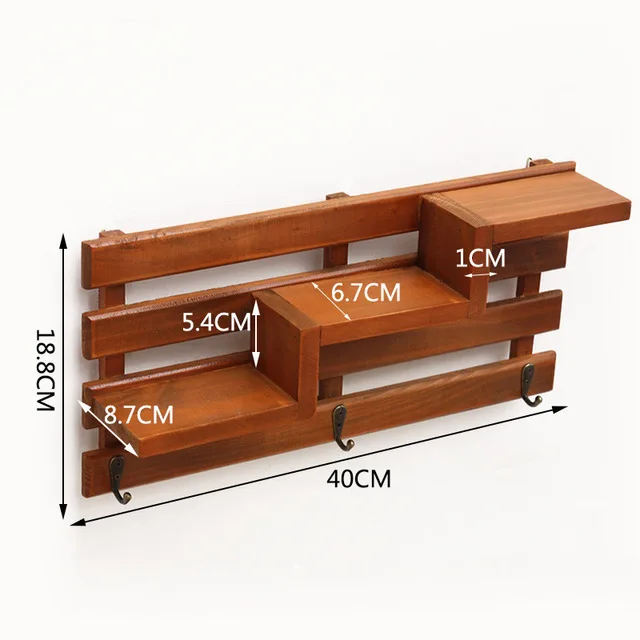 

Wood Wall Hanger Debris Storage Box Key Hanging Storage Case durable practical