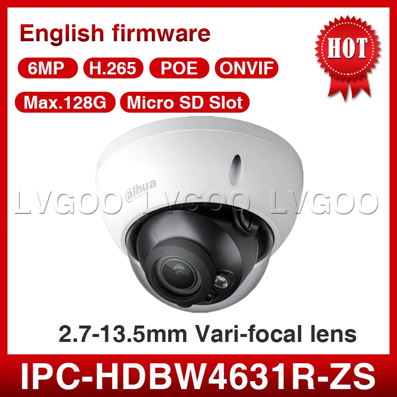 Dahua Motorized Zoom Camera IPC HDBW4631R ZS Day Night CCTV Camera with