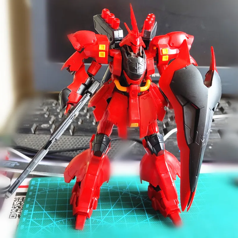 

Anime Gaogao 13cm HG 1/144 MSN-04 Sazabi Evo model G002 hot kids toy action figures assembled In Boxed