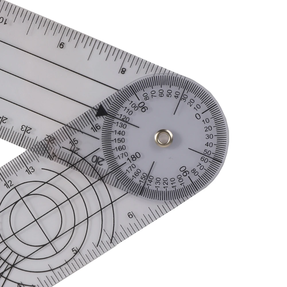 50 шт. 360 градусов измерительный инструмент Spinals Goniometer Protractors Userful Multi-Ruler Гониометр, угломер медицинская спинномозговая линейка