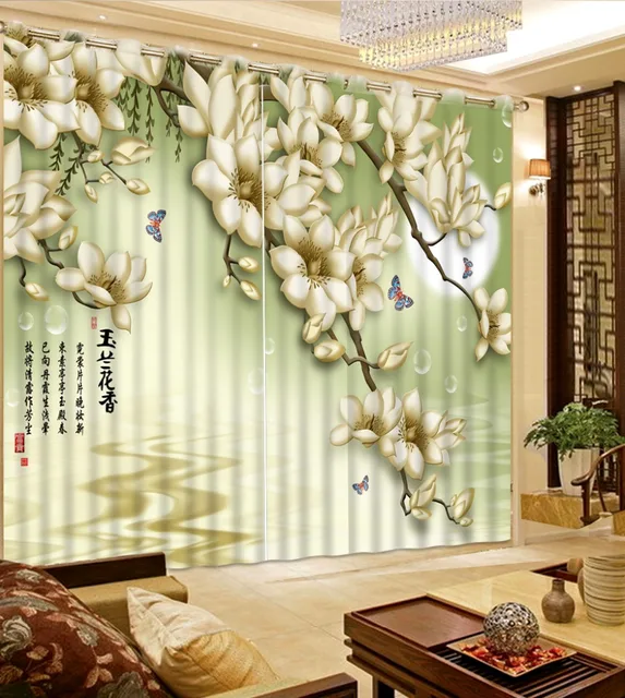 Modern Curtains For Living Room The Surface Of Magnolia Modern Curtains For Living Room The Surface Of Magnolia Moon High Ceiling European Luxury Chenille