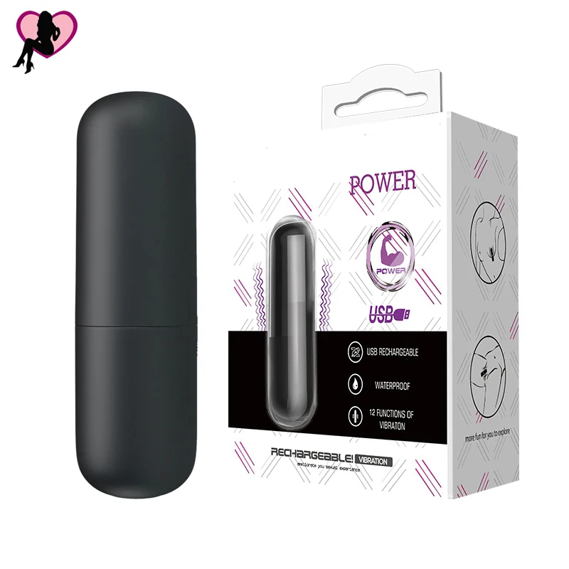 12 Скоростей мини перезаряжаемый пуля вибратор для женщин водостойкий клитор стимулятор секс-игрушки для женщин товары