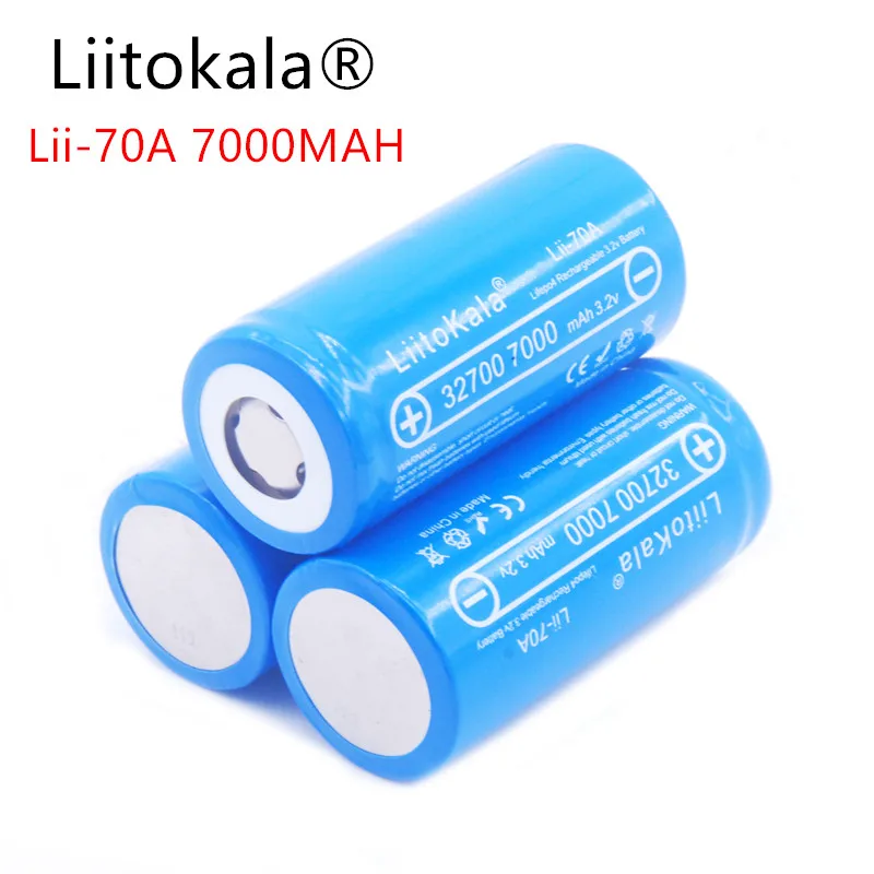 LiitoKala 3,2 32700 6500mAh LiFePO4 батарея 35A непрерывный разряд максимум 55A батарея высокой мощности