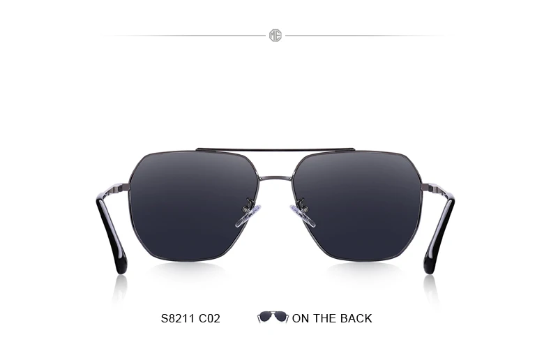 Веселый Дизайн Для мужчин классические квадратные солнцезащитные очки-авиаторы рамки HD поляризованные солнцезащитные очки для мужчин вождения UV400 защиты s'8211