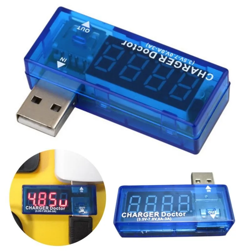 Цифровой дисплей Горячая мини USB мощность измеритель напряжения тока тестер портативный мини-детектор тока и напряжения зарядное устройство Доктор