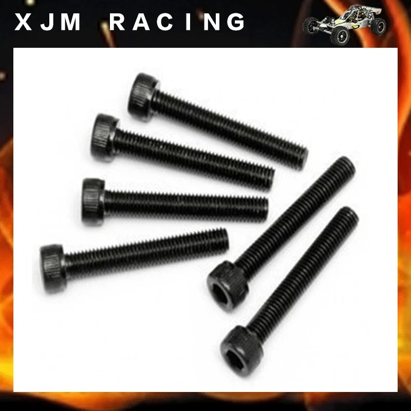 Juego De Tornillos De Repuesto Para Coche RC 1/5 Baja 5B Y Rovan – Kit De Reparación 690112 – Piezas De Compuesto Negro – Incluye Conectores