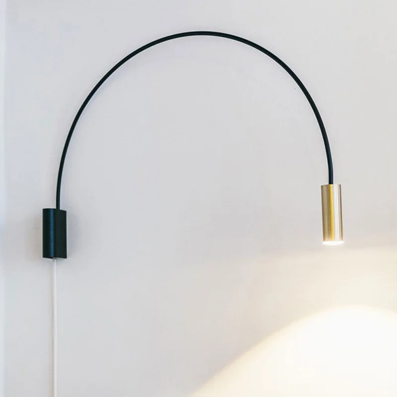 

Long arms bedroom bedside lamp wall scone vintage wall lamp industrial decor lighting stairs gold wall light fixtures 220V/110V