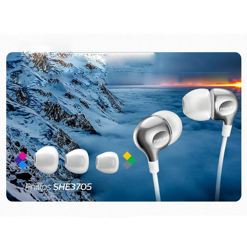 Philips SHE3705 проводные наушники вкладыши с микрофоном 3 5 мм|Наушники и гарнитуры| |