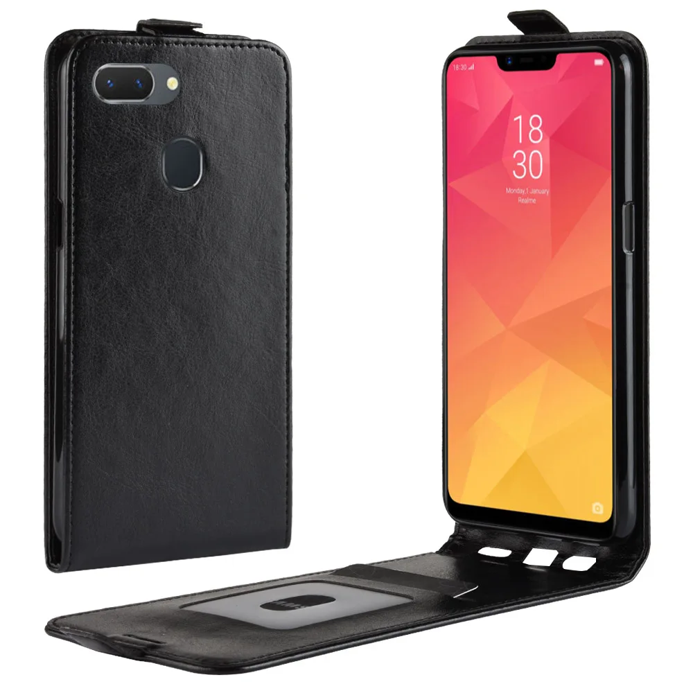 

Phone Case For OPPO A3 A5 Fingerprint Version Flip PU Leather Back Cover Case For OPPO A5 Realme 2 Wallet Smartphone Coque Funda