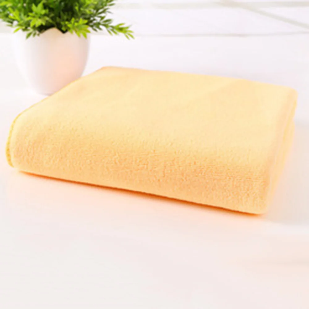 Solid Color Fast Drying Gym Sports Microfiber Soft Towel Travel Camp Long Towel - Цвет: O