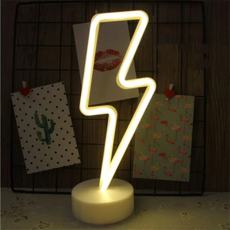 Neon Light Neon Sign Decoration LED Night Light Moon Flamingo Shape Colorful Desk Lamp for Indoor Wedding Illumination (2)