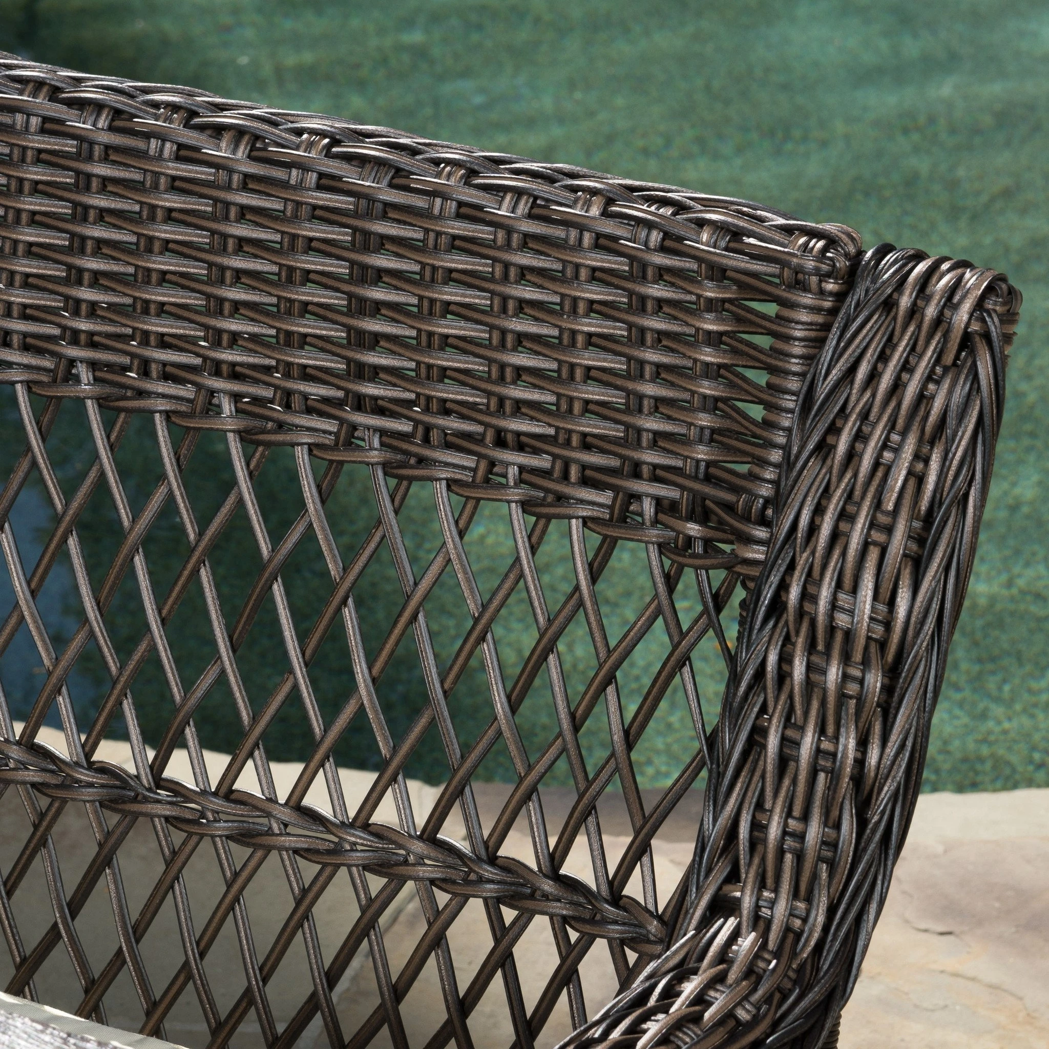 Cary Outdoor 5-piece Brown Picnic Dining Set (1)