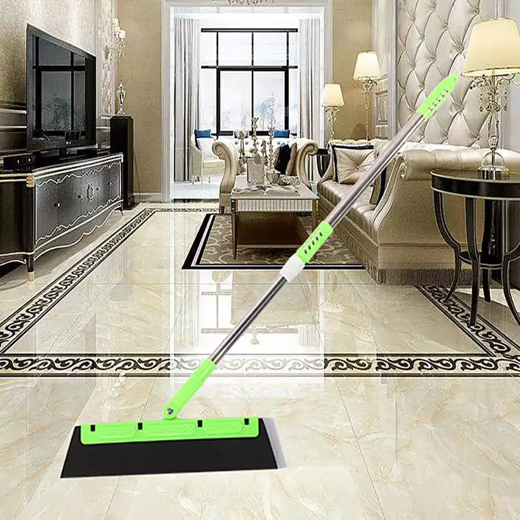 

Magic Bathroom special broom Easy and convenient Sweep Dust Hair Bathroom Wiper Broom Long handle 180-degree rotating blade