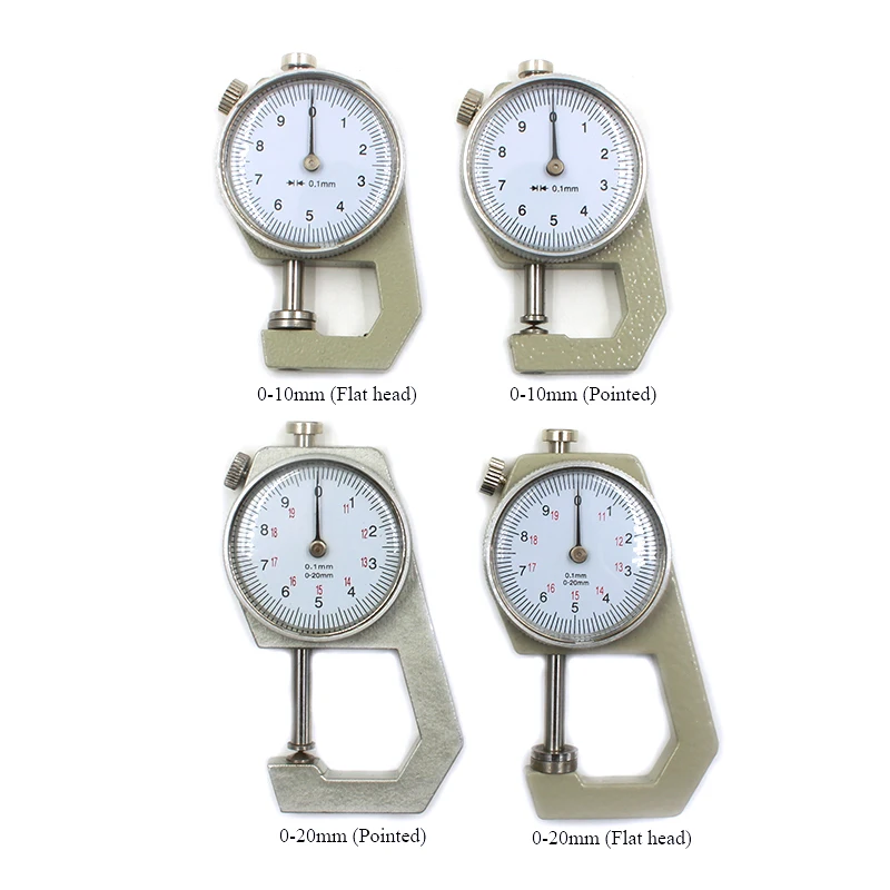 0.1mm New dial Thickness Gauge 0-10mm 0-20mm Digital Micrometer Thickness Meter paper measurement tool leather thickness gauge