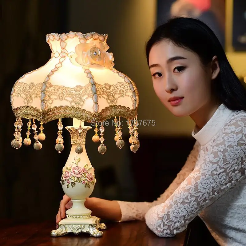 Модная настольная лампа для двора принцессы во французском стиле|decorative table
