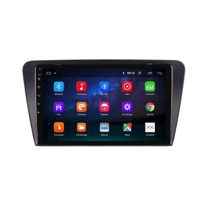 Cheap 9" 2.5D IPS Android 8.1 Car DVD Multimedia Player GPS For Skoda Octavia 3 2015 2016 2017 audio car radio stereo navigation WIFi 1