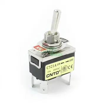 

AC250V 15A DPST 2 Positions 4 Pin Terminals Rocker Type Toggle Switch