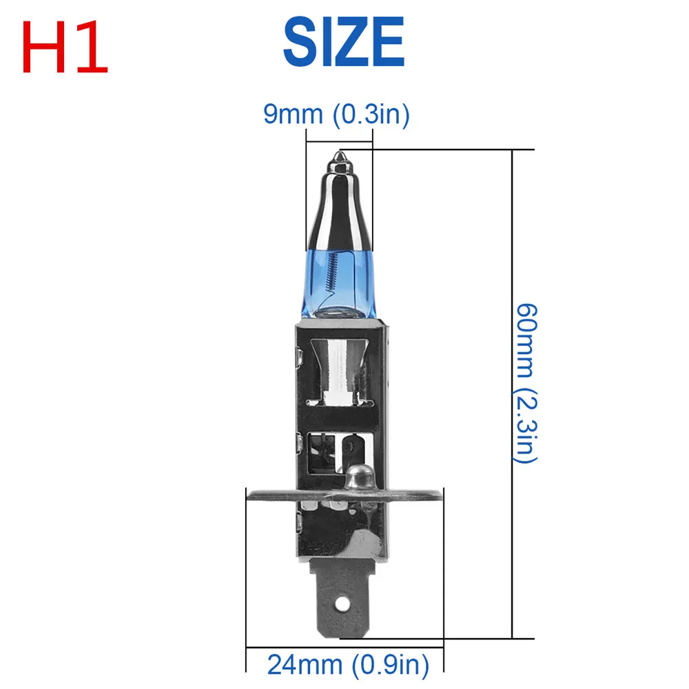 2 шт. автомобиль H4 H7 галогенной лампы H1 H3 H8 H9 H11 9005 9006 9012 100 W HOD 12 V 4300 K белый налобный фонарь для peugeot Mercedes Универсальный