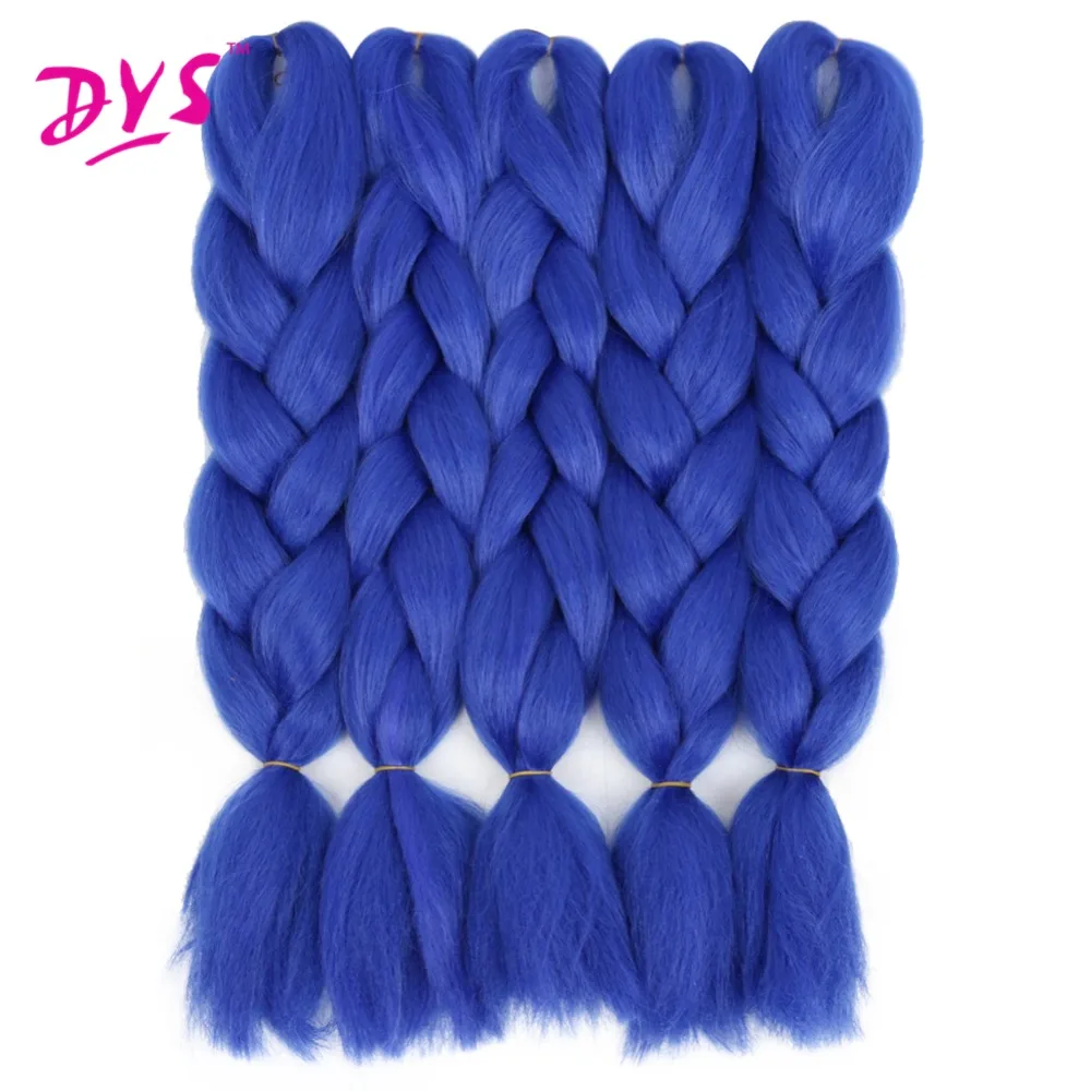 Deyngs 24inch Synthetic Braiding Hair Pure Color HighTemperature Kanekalon Jumbo Braid Hair Extensions Crochet Yaki Texture 100g (9)