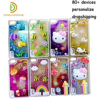 

Custom For huawei honor 3c 3x 4c 5x 6x P9 6 plus 8 glitter case peronalized acsend P7 P8 P9 lite mate 7 8 9pro S case custom