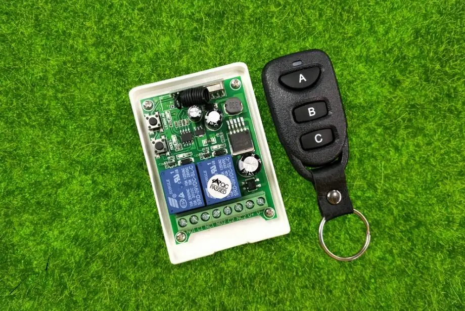 

DC 12V 24V 36V 48V 2CH Wireless RF Remote Control Switch Transmitter Receiver 315mhz 433mhz
