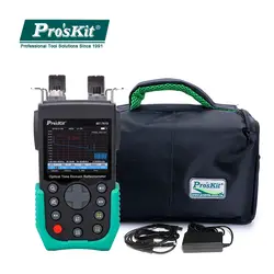 Pro'skit MT-7610 OTDR Оптическое время домена отражатели оптический волокно тестер неисправностей ЖК дисплей детектор с USB интерфейс