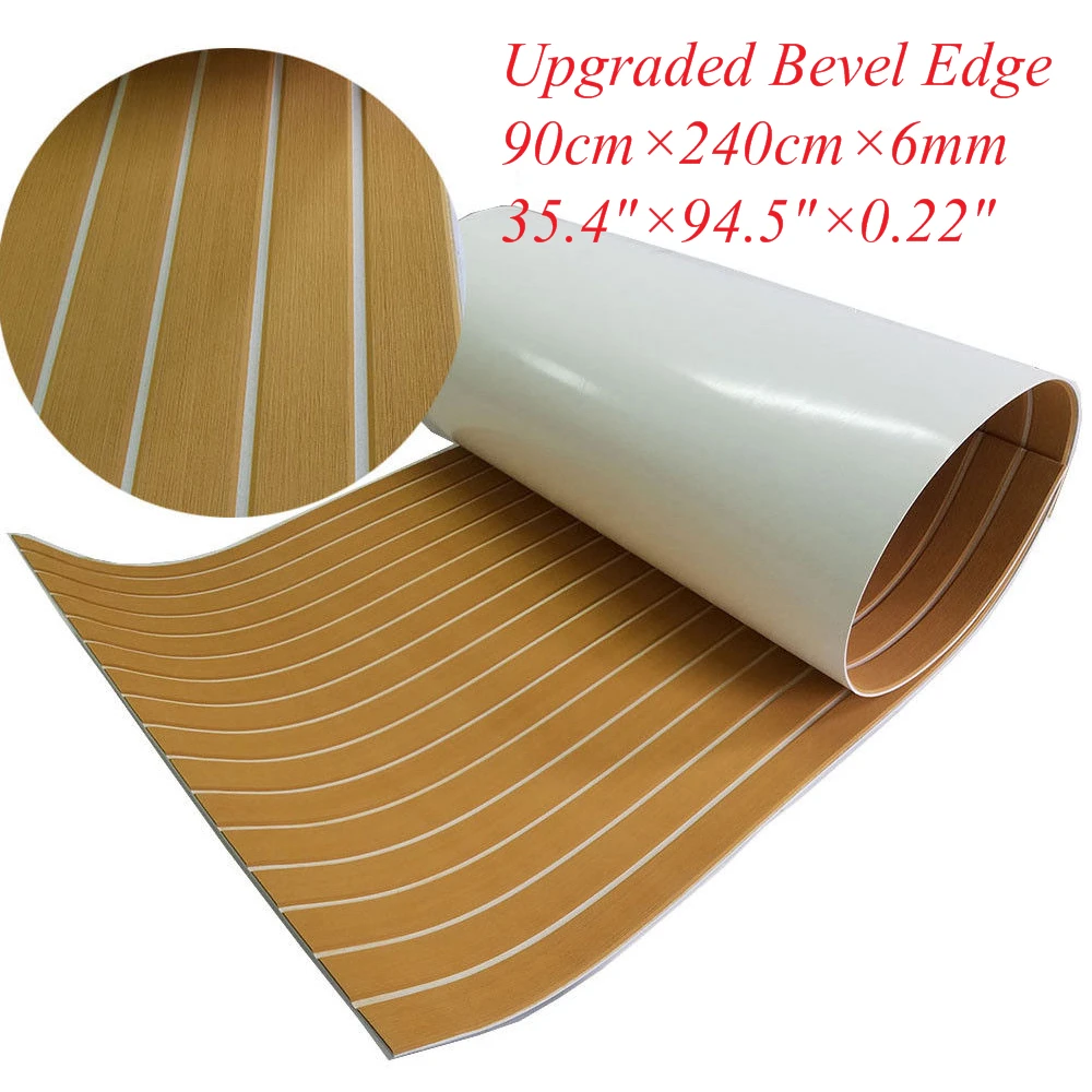 Bevel Edge Eva Teak Decking Carptet Sheet Yacht Marine Anti Slip