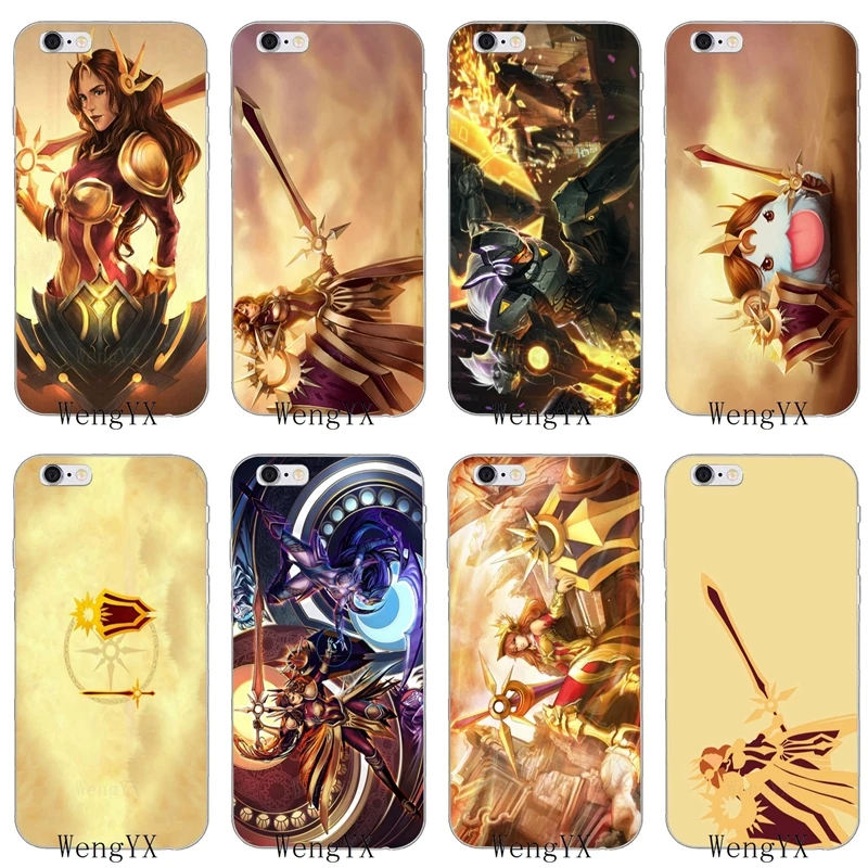 

WengYX LOL SUPPORT Leona Slim silicone Soft phone case For Xiaomi Mi 6 6X A1 5 5s 5x mix max 2 Redmi Note 4 5 5A pro plus