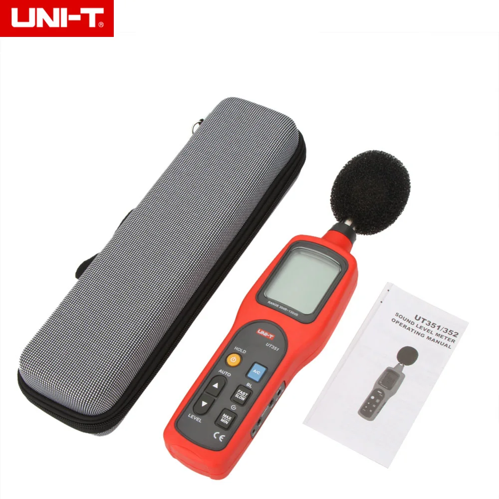 UNI-T UT351 Digital Sound Level Meter dB Decibel Noise Tester Measuring 30-130dB with LCD Backlight | Инструменты