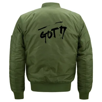 

Kawaii Kpop Band GOT7 Fans Bomber Jacket for Women and Men Cute Ladies Got 7 Mark Jackson BamBam Quilted Jackets Plus Size S-5XL
