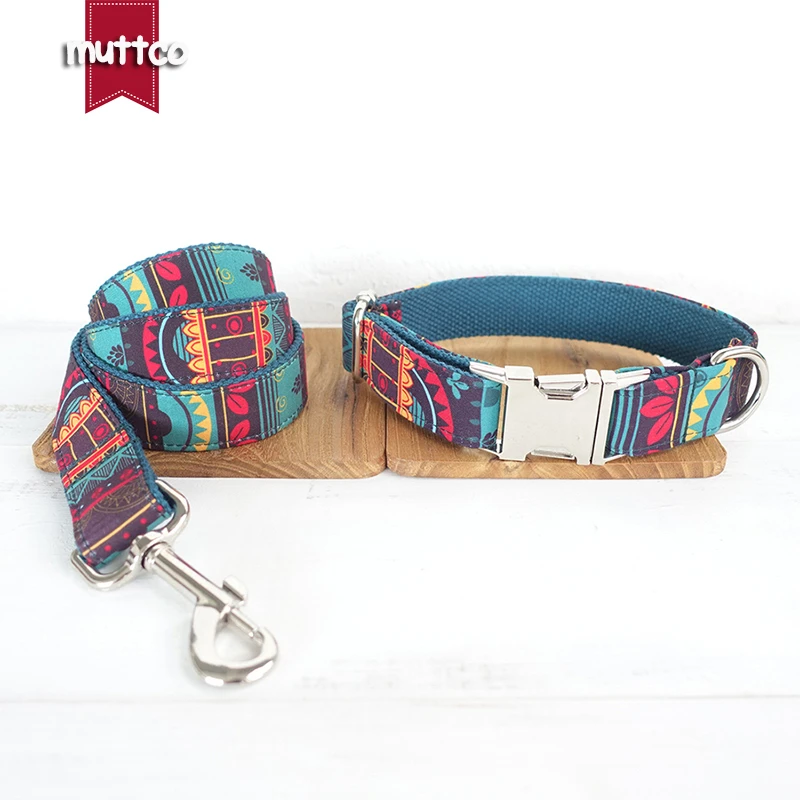 20 unids/lote MUTTCO, venta al por mayor, collares y para perros de estilo coloridos, hechos a mano, collares y correas para perros de 5 tamaños|dog collar|dog collar and leashdog collar