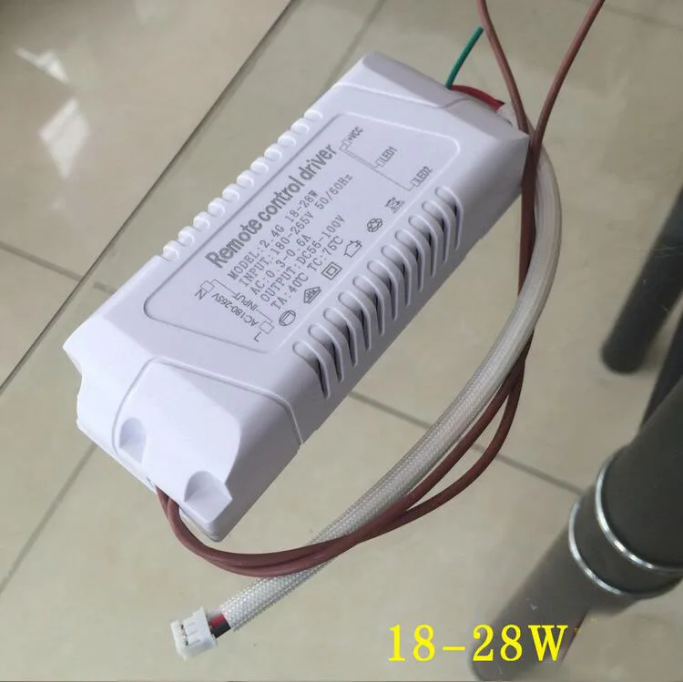 220V 240V 18W 24W 28W двухцветный источник питания 2,4G драйвер дистанционного управления для светодиодного модифицированного потолочного освещения