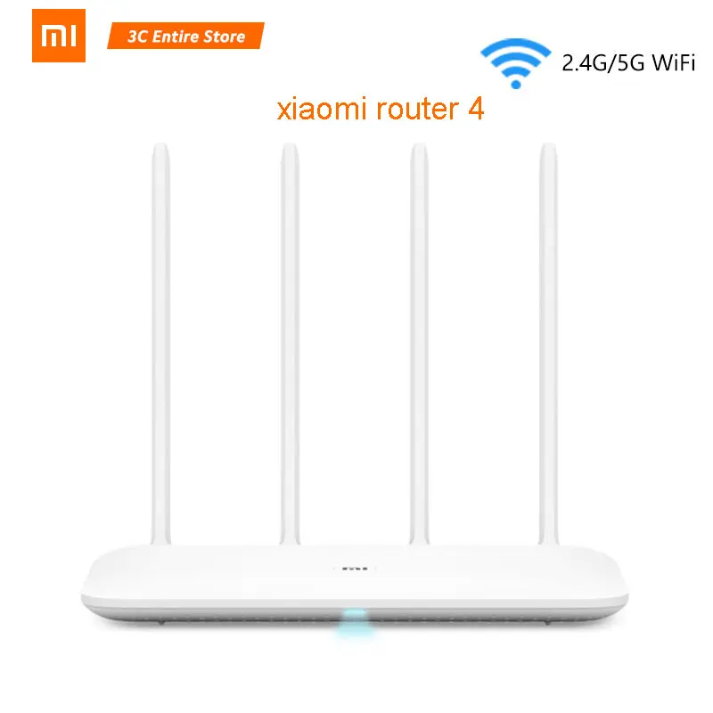 Original Xiaomi Mi WiFi Router 4 WiFi Repeater 2.4G 5GHz 128MB DDR3-1200 Dual Band Dual Core 880MHz APP Control Wireless Router Original Xiaomi Mi WiFi Router 4 WiFi Repeater 2.4G 5GHz 128MB DDR3-1200 Dual Band Dual Core 880MHz APP Control Wireless Router