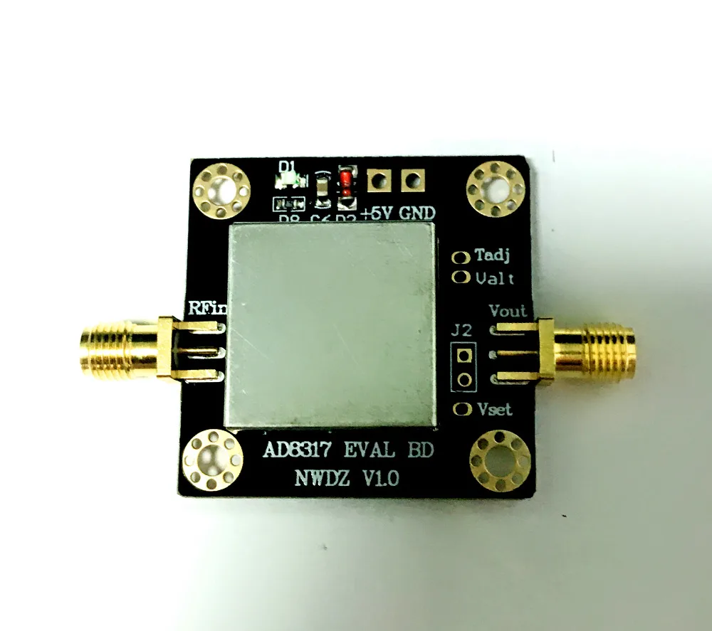 AD8317 модуль 1 м-10 ГГц 10000 МГц 60 дБ измеритель мощности логарифмический детектор динамический для радиоусилителей Ham