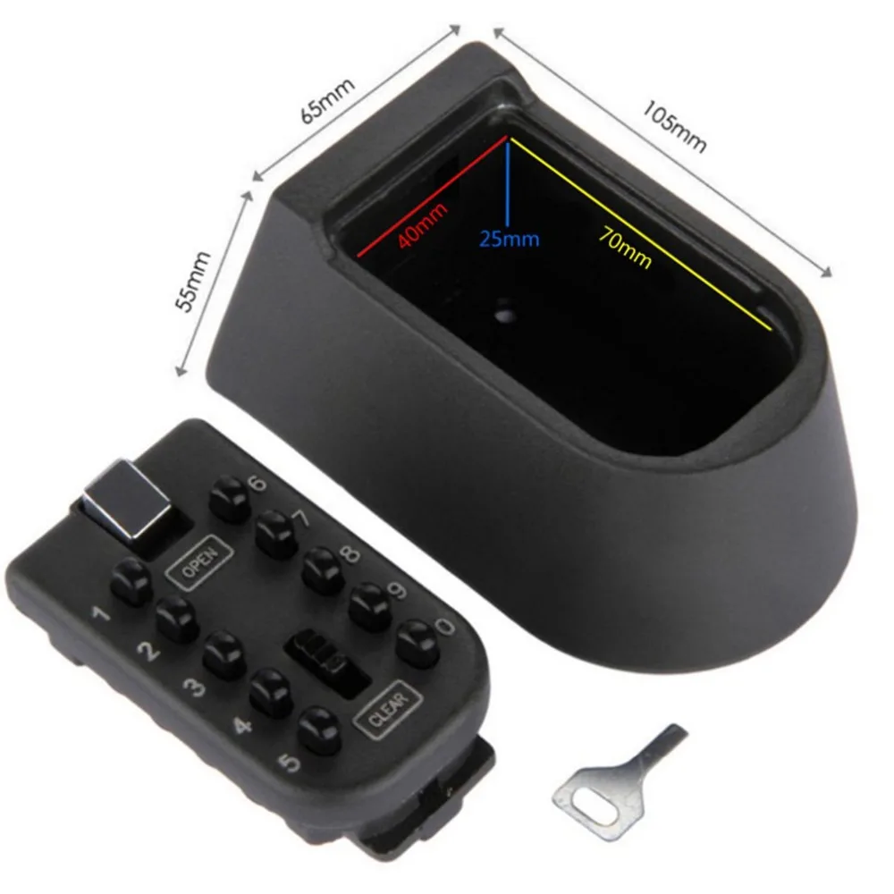 

IElectronic In Safe Box Iron Wall Hanging Key Code lock Thickening Metal Key Box Housekeeper Secret Box Secret hiding