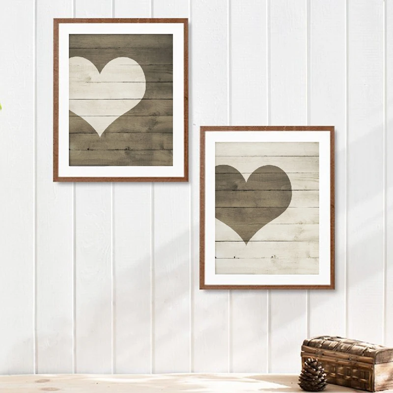 Farmhouse Heart Wall Art Prints