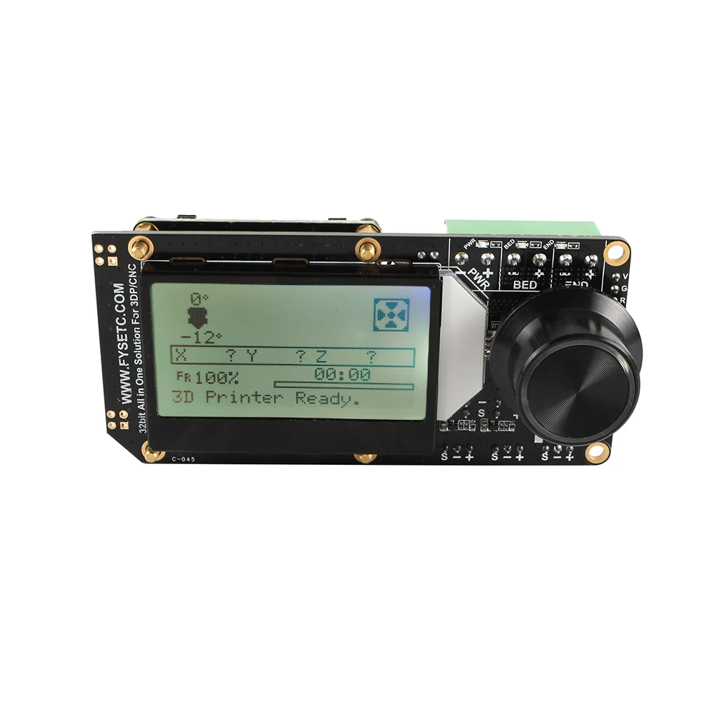 Placa do Controlador de Aio Tudo em um 32bit a Bordo Marlin para 3dp Mainboard Rgb Mini12864 Lcd Apoio - Cnc ii V3.2 32bit Mcu 8 tudo em um ii 32bit mainboard mcu