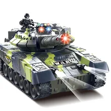 Hot sell remote control tank model 44cm or 33cm big size infrared parent-child battle rc tank electric Off-road toy for kids