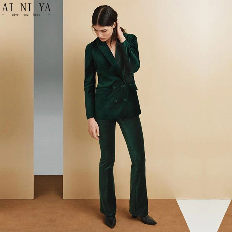 velvet womens pant suit