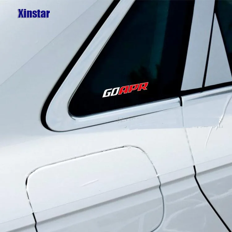 

2pcs APR car sticker for Volkswagen Sline RS R Line CC Passat Golf 6 Golf7 Audi A4 A6 mk6 mk7 r20 r32 r36