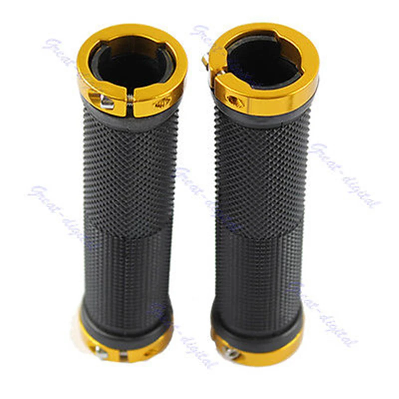 

New 2018 arrival 1 Pair Cycling Lock-on Handle For Bicycle Road MTB BMX Bike Handlebar Gold Hot Sale F20
