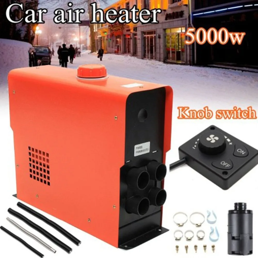 

12V 5000W One Machine LCD Monitor Air diesels Fuel Heater Remote Control For Trucks Boats Bus Car Trailer Heater