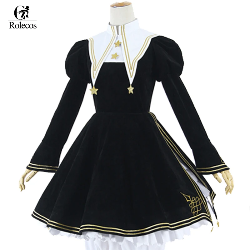 Rolecos/аниме Cardcaptor Card Captor Sakura Kinomoto карнавальный костюм готическое платье лолиты