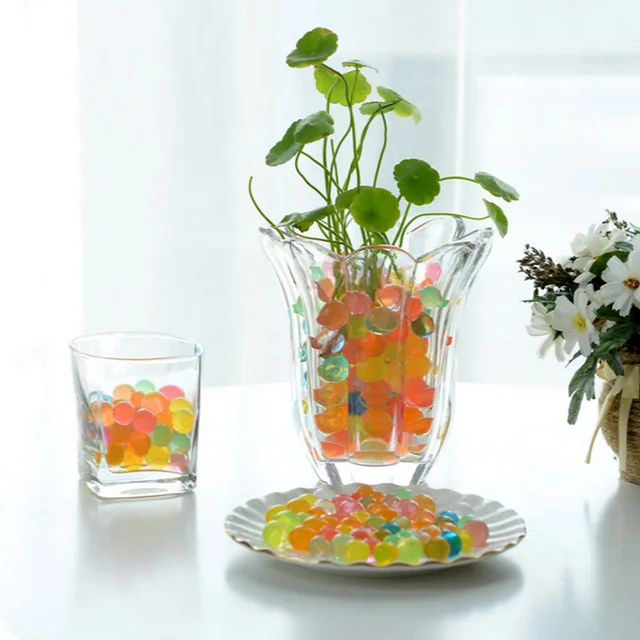 10000Pcs/Pack Multi Colors Water Plant Flower Jelly Crystal Water Beads