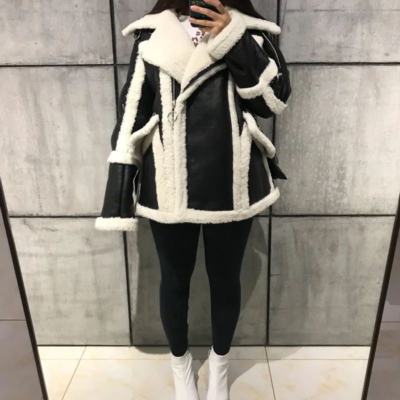 Женское замшевое пальто, женская замшевая куртка, замшевое пальто - Цвет: as picture