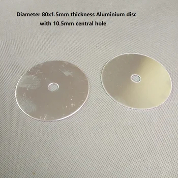 

80mmX1.5mm thickness aluminium disc disk metal disc with 10mm holes lampholder base lighting accessories for chandelier