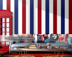 Beibehang Современные европейские ретро спальня мальчика Девочки Детская комната вертикальные полоски Британский обои с завитками обои для