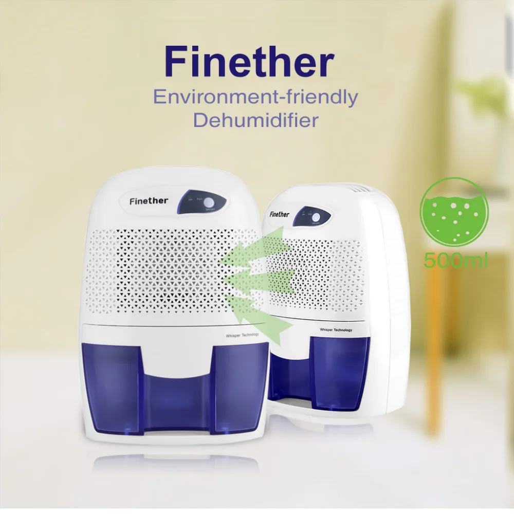 

Finether 500ML Mini Dehumidifier Air Dryer Moisture Absorber For Home xROW-600B